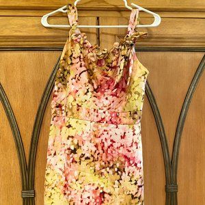 Women's floral dress from the Loft.